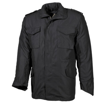 MFH MFH - US Feldjacke M65 - schwarz - m. auskn. Steppfutter