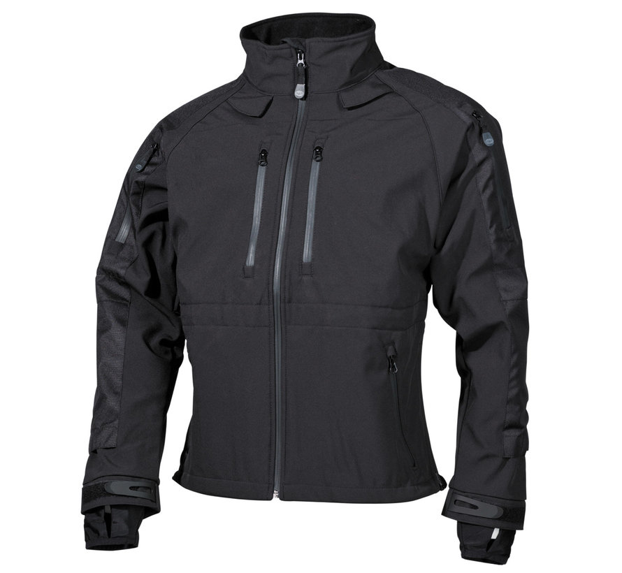 MFH - Soft Shell Jacke -  "Protect" -  schwarz