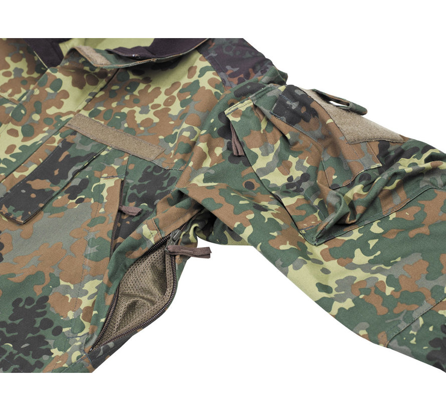 MFH - BW Combat Jacket  -  Gebruik/oefening  -  Lange  -  flecktarn