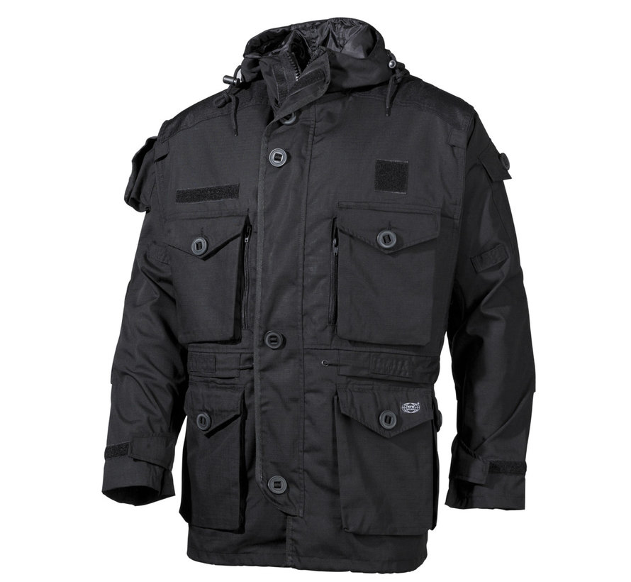 MFH High Defence - Veste de commande  -  "Smock"  -  Arrêt Rip  -  Noir