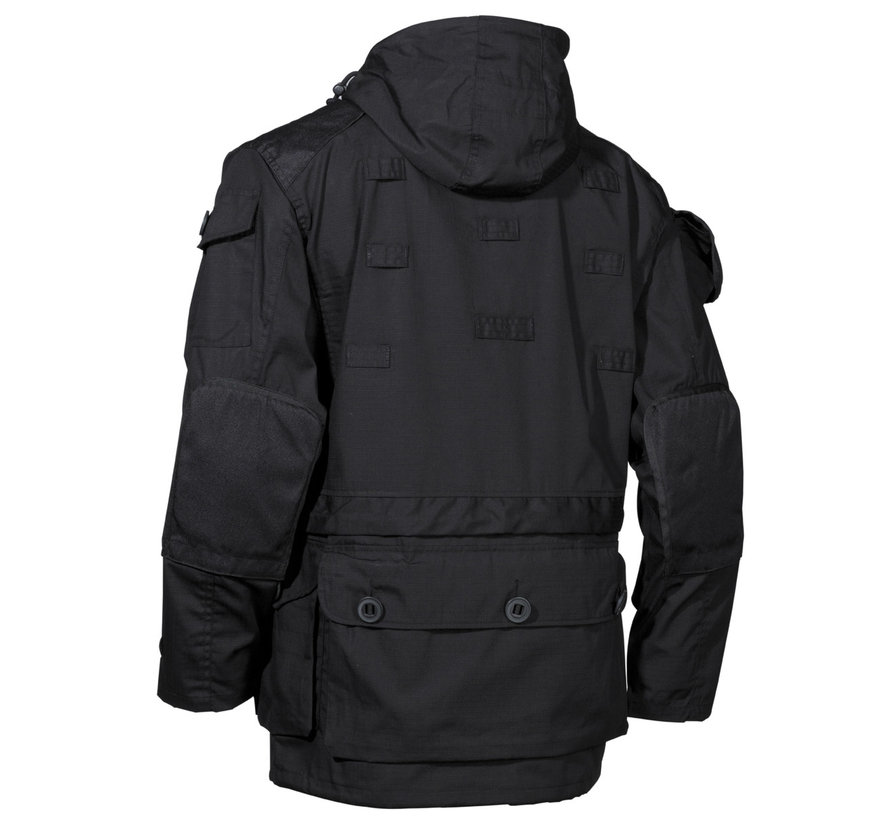 MFH High Defence - Veste de commande  -  "Smock"  -  Arrêt Rip  -  Noir