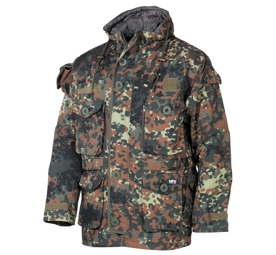 MFH High Defence - Veste de commande  -  "Smock"  -  Arrêt Rip  -  flecktarn