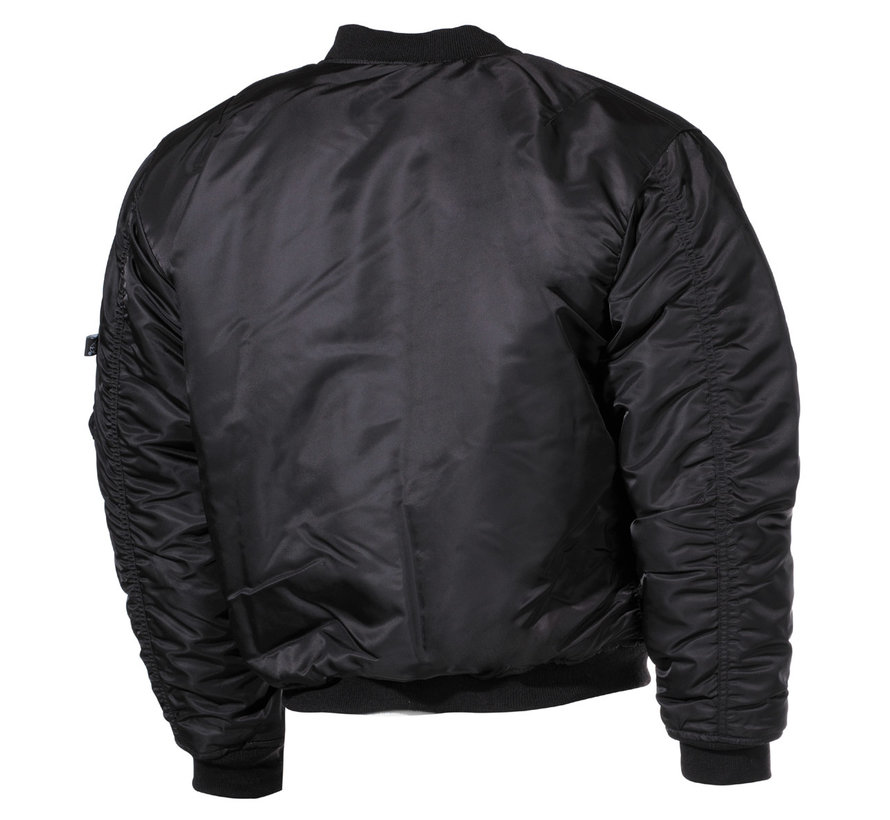 MFH - US Pilotenjacke MA1 -  schwarz