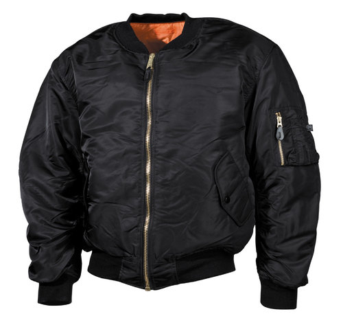MFH MFH - US Pilotenjacke MA1 - schwarz - große Größen