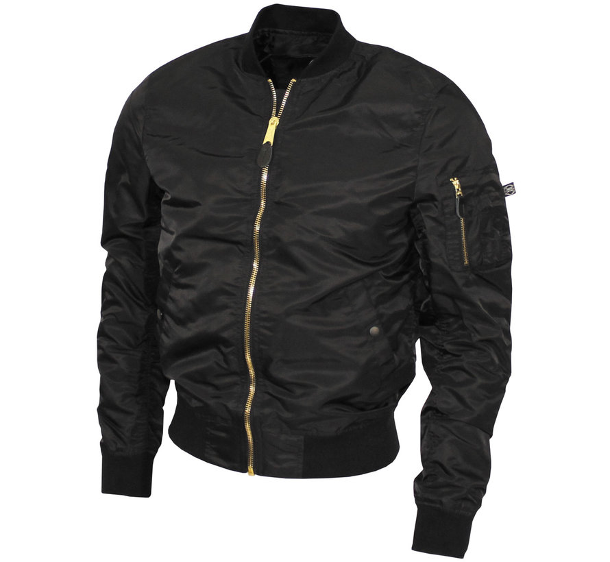 MFH - US Airforce Jacke MA1 -  schwarz