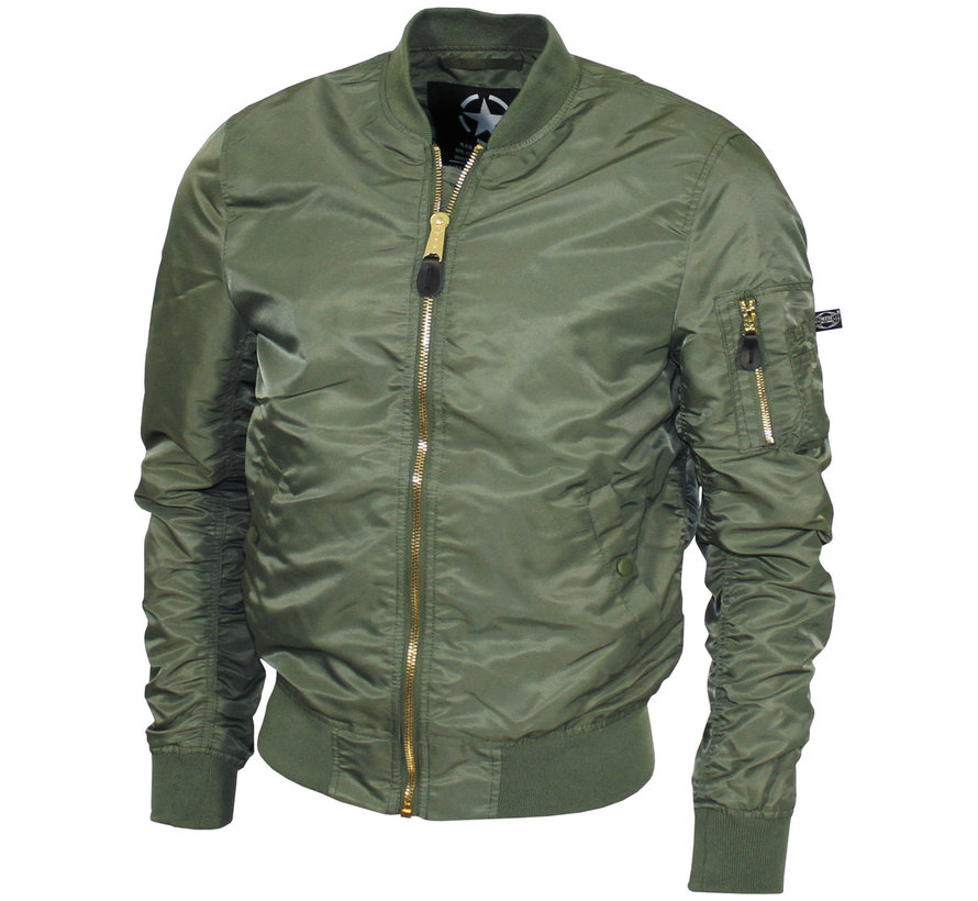 MFH - US Airforce Jacke MA1 -  oliv