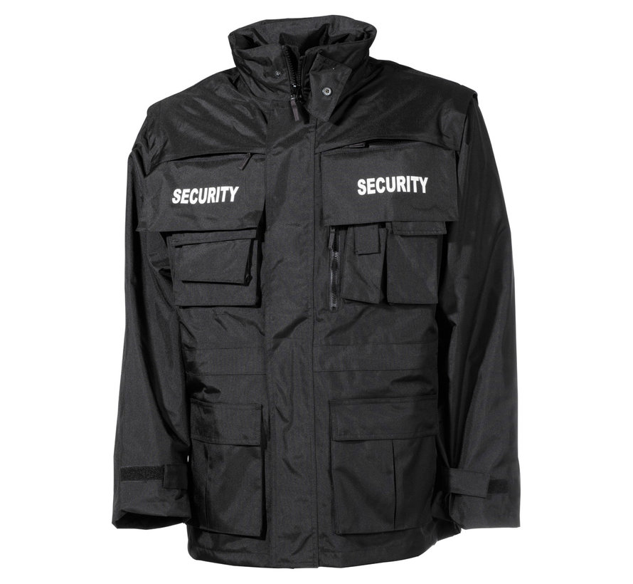 MFH - Jas  -  "Security"  -  Zwarte  -  Waterdicht  -  Antistatische