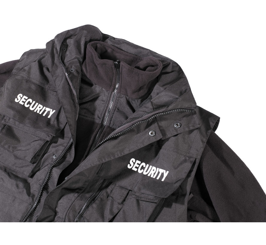 MFH - Jacke -  "Security" -  schwarz -  wasserdicht -  antistatisch