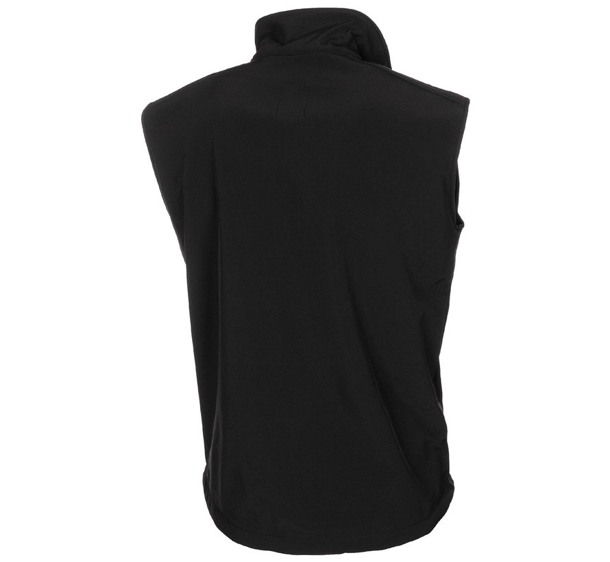 MFH - Zachte shell vest  -  "Allround"  -  Zwarte