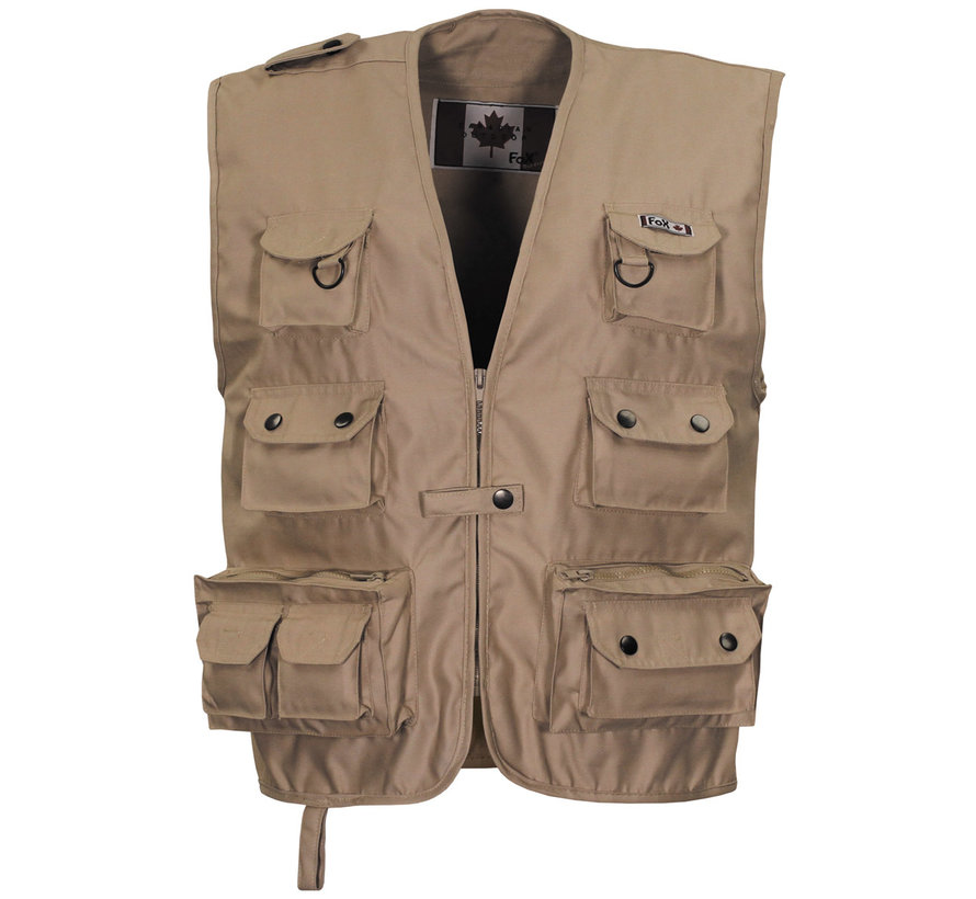 Fox Outdoor - Outdoor Weste -  khaki -  schwere Ausführung