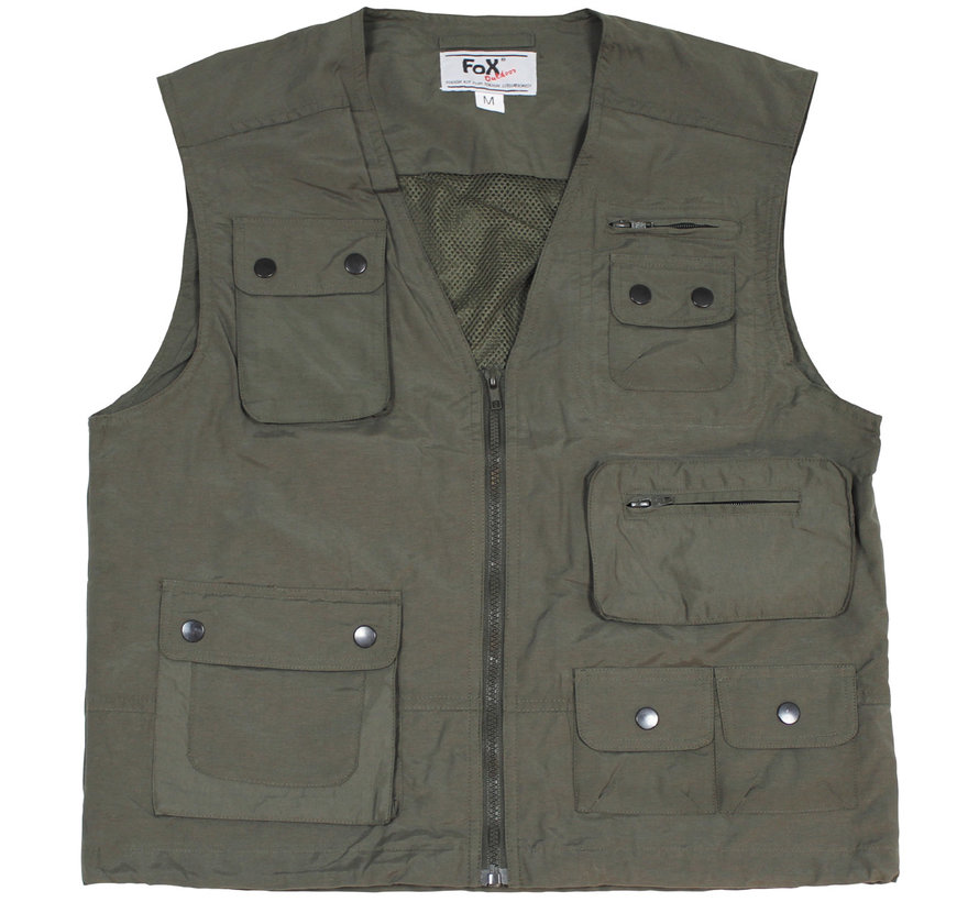 Fox Outdoor - Outdoor vest  -  Olive  -  Microvezel