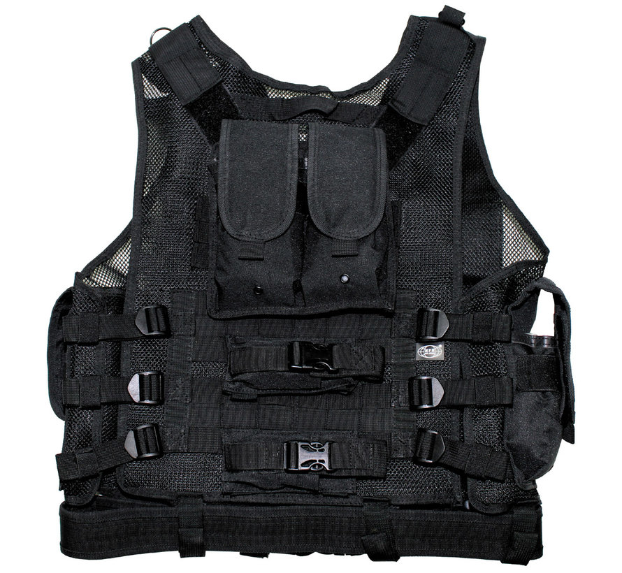 MFH - Vest  -  "USMC"  -  met riem  -  Zwarte