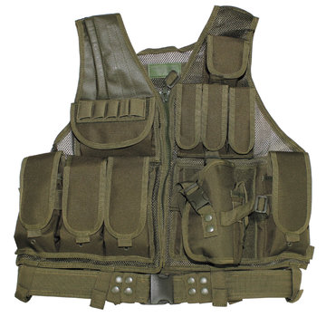 MFH MFH - Vest  -  "USMC"  -  met riem  -  OD groen