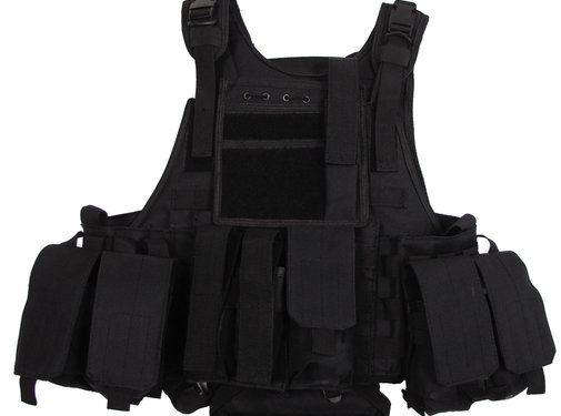 MFH MFH - Vest  -  "Ranger"  -  verschillende zakjes  -  Zwarte