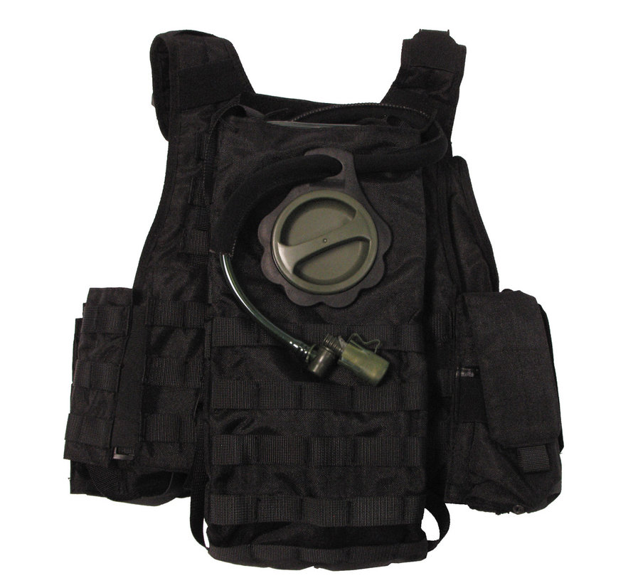 MFH - Vest  -  "Ranger"  -  verschillende zakjes  -  Zwarte