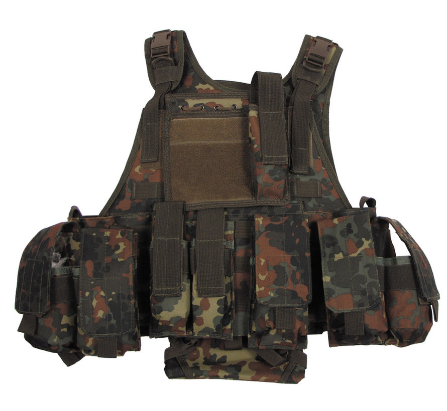 MFH - Weste -  "Ranger" -  div. Taschen -  flecktarn