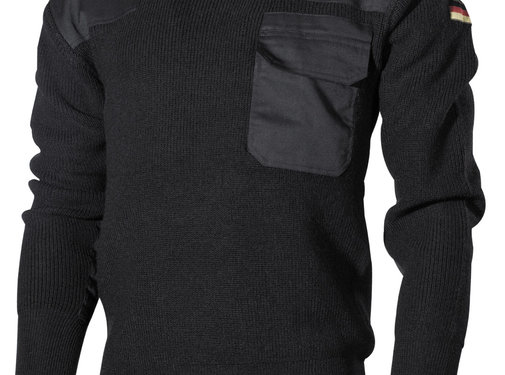 MFH MFH - Pull BW - avec poche poitrine - Noir