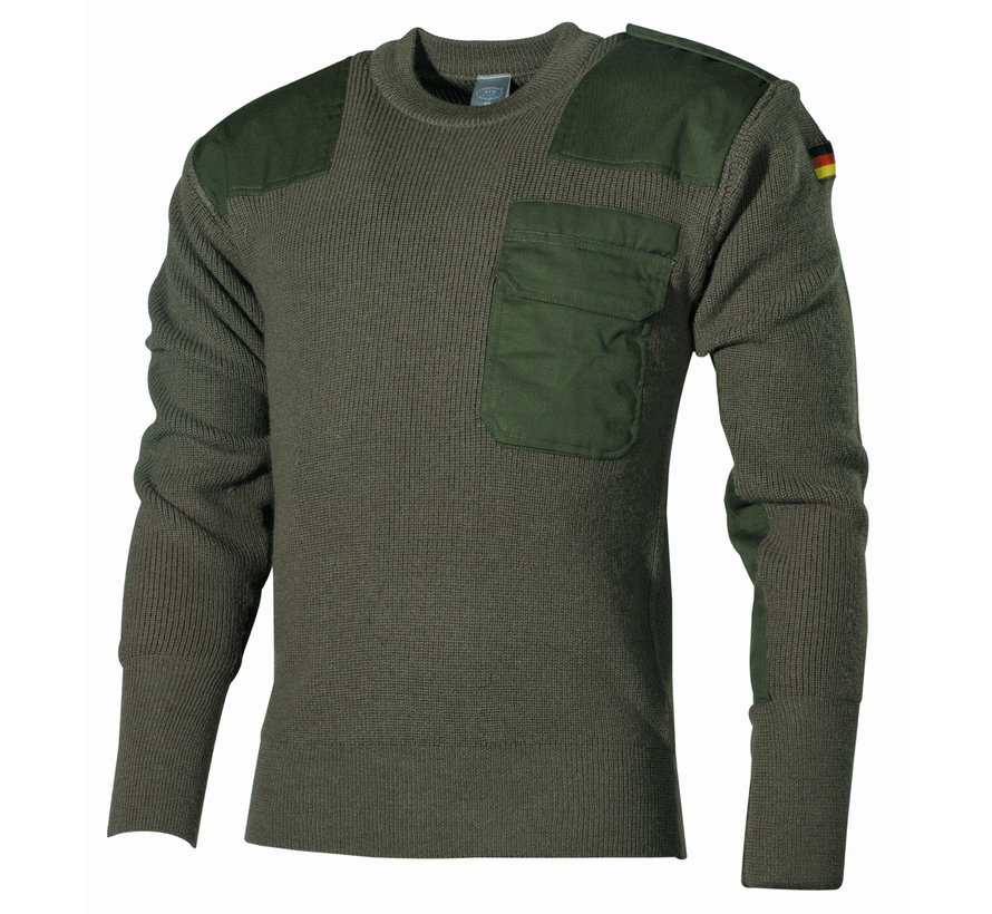 MFH - Pull BW  -  avec poche poitrine  -  Olive