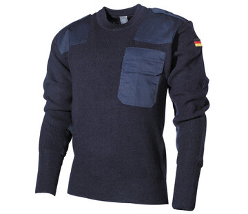 MFH MFH - BW Pullover -  mit Brusttasche -  blau