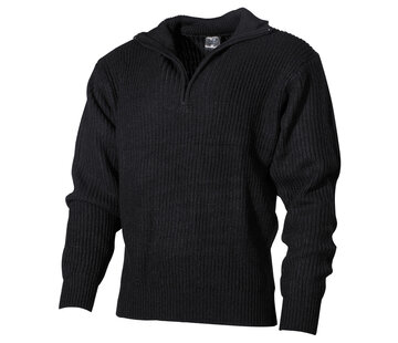 MFH MFH - Pullover -  "Troyer" -  schwarz -  mit Reißverschluss