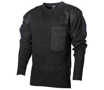 MFH MFH - Pull BW  -  avec poche poitrine  -  Noir  -