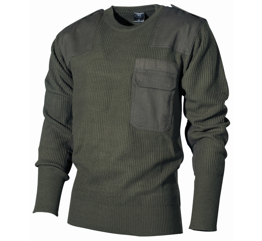 MFH - Pull BW  -  avec poche poitrine  -  Olive