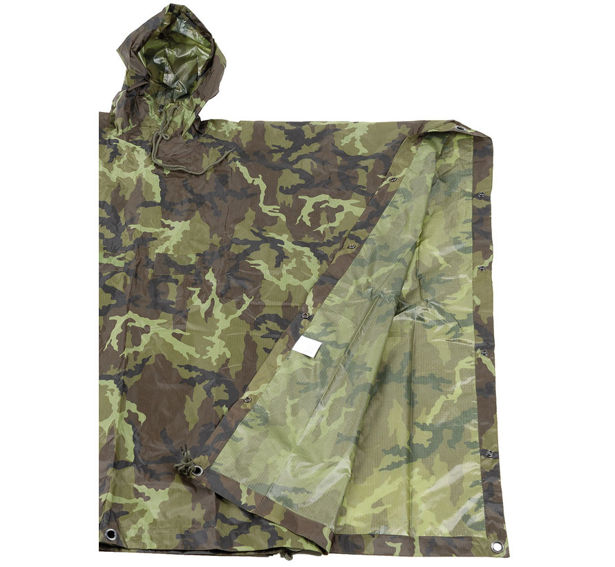 MFH - Poncho -  Rip Stop -  M 95 CZ camo -  ca. 144 x 223 cm