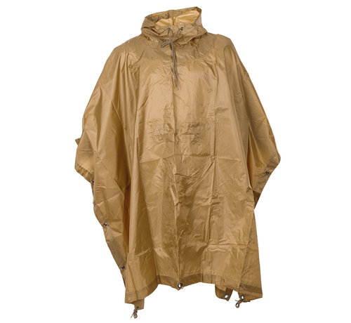 MFH MFH - Poncho -  Rip Stop -  coyote tan -  ca. 144 x 223 cm