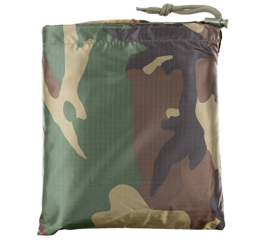 MFH - Poncho  -  RipStop  -  Woodland  -  ca. 144 x 223 cm