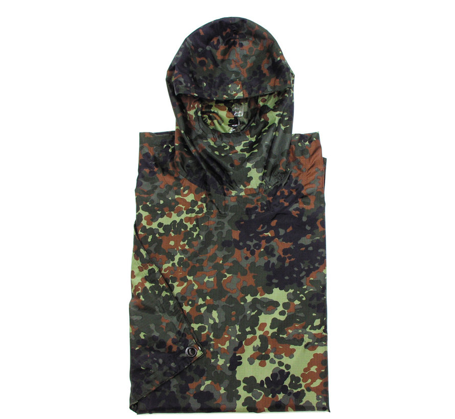 MFH - Poncho -  Rip Stop -  BW camo -  ca. 144 x 223 cm