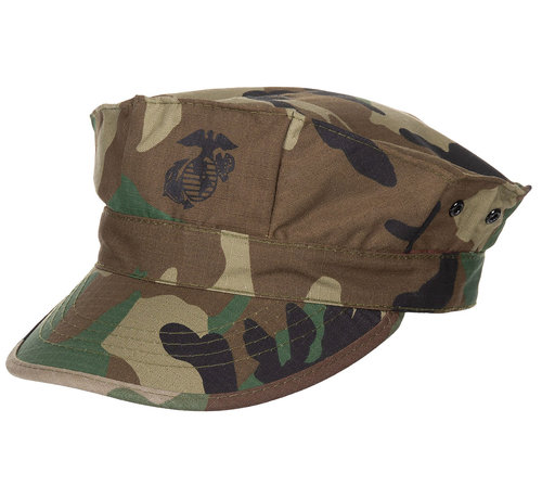 MFH MFH - US Cap  -  "USMC"  -  Rip stop  -  Woodland  -  Marine Corps afdrukken  -