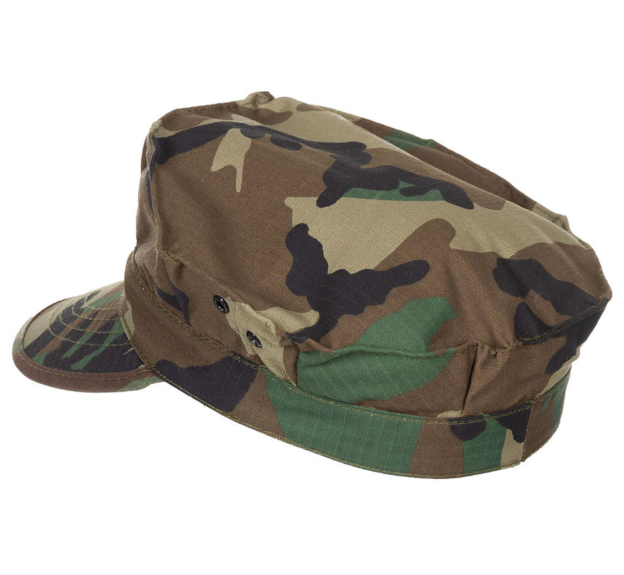 MFH - US Cap  -  "USMC"  -  Rip stop  -  Woodland  -  Marine Corps afdrukken  -