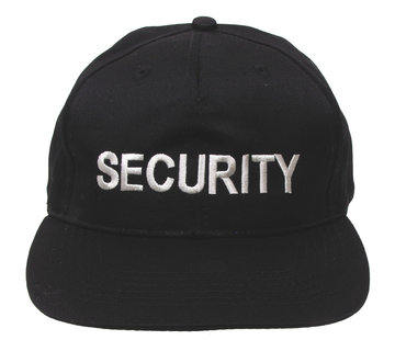 MFH MFH - Amerikaanse cap  -  Zwarte  -  Geborduurd  -  "Security"