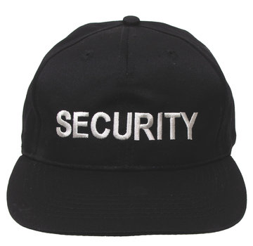 MFH MFH - Amerikaanse cap  -  Zwarte  -  Geborduurd  -  "Security"