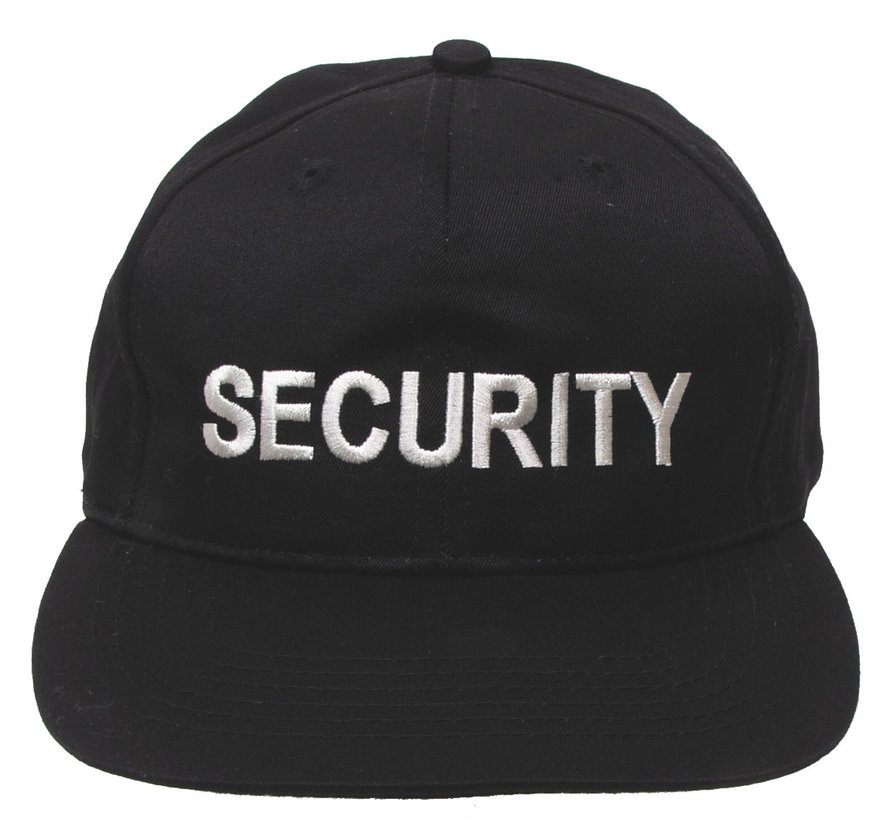 MFH - US Casquette -  noir -  brodé -  "Security"