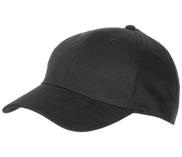 MFH MFH - Casquette BB -  plat -  noir -  broussé