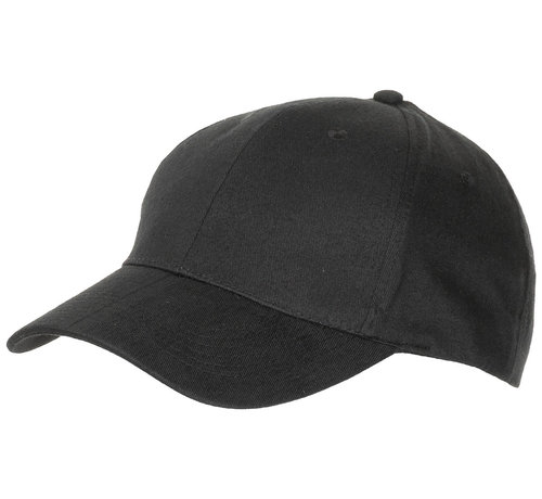 MFH MFH - Casquette BB - plat - noir - broussé