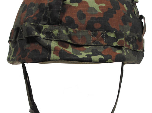 MFH MFH - US Helm - Kunststoff - mit Stoffbezug - flecktarn