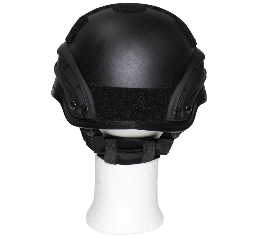 MFH - Amerikaanse helm  -  "MICH 2002"  -  Rails  -  Zwarte  -  ABS-plastic