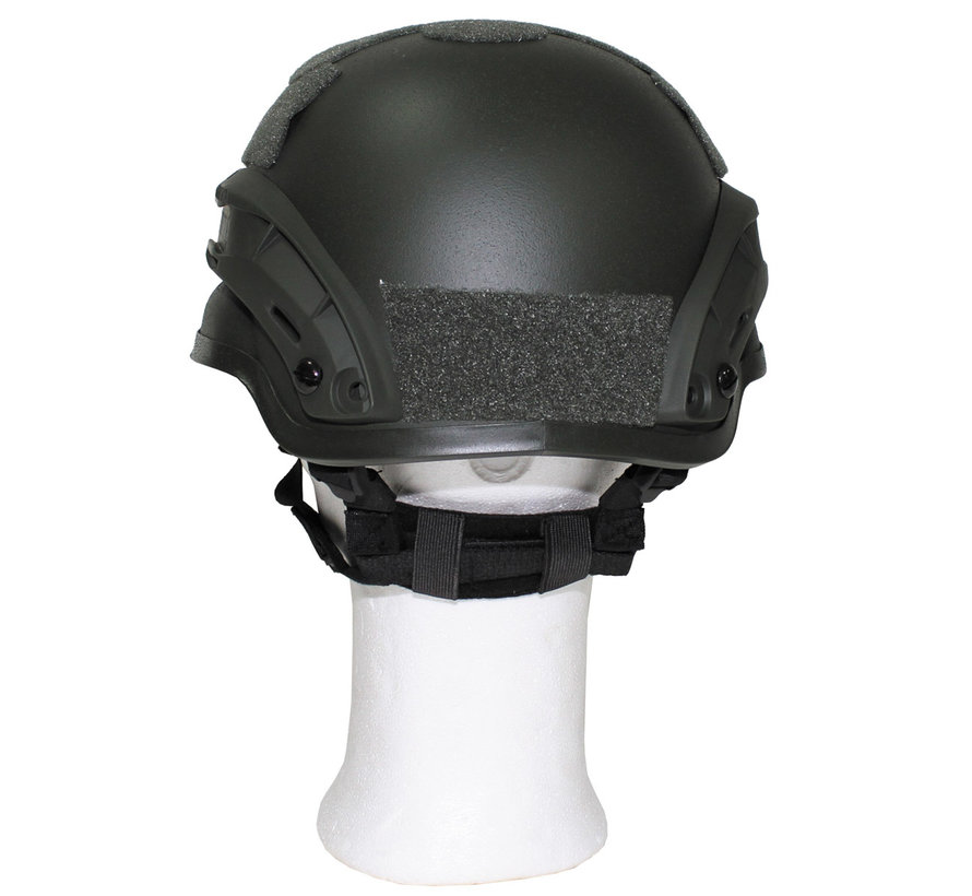 MFH - US Casque -  "MICH 2002" -  rails -   vert -  ABS-plastique