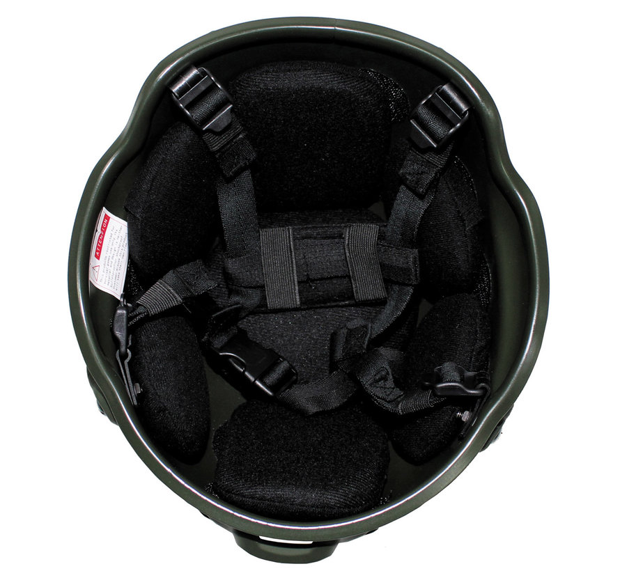 MFH - Amerikaanse helm - "MICH 2002" - Rails - OD groen - ABS-plastic