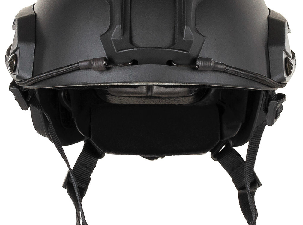 MFH MFH - US Helm -  FAST-Fallschirmjäger -  schwarz -  Rails -  ABS-Kunststoff
