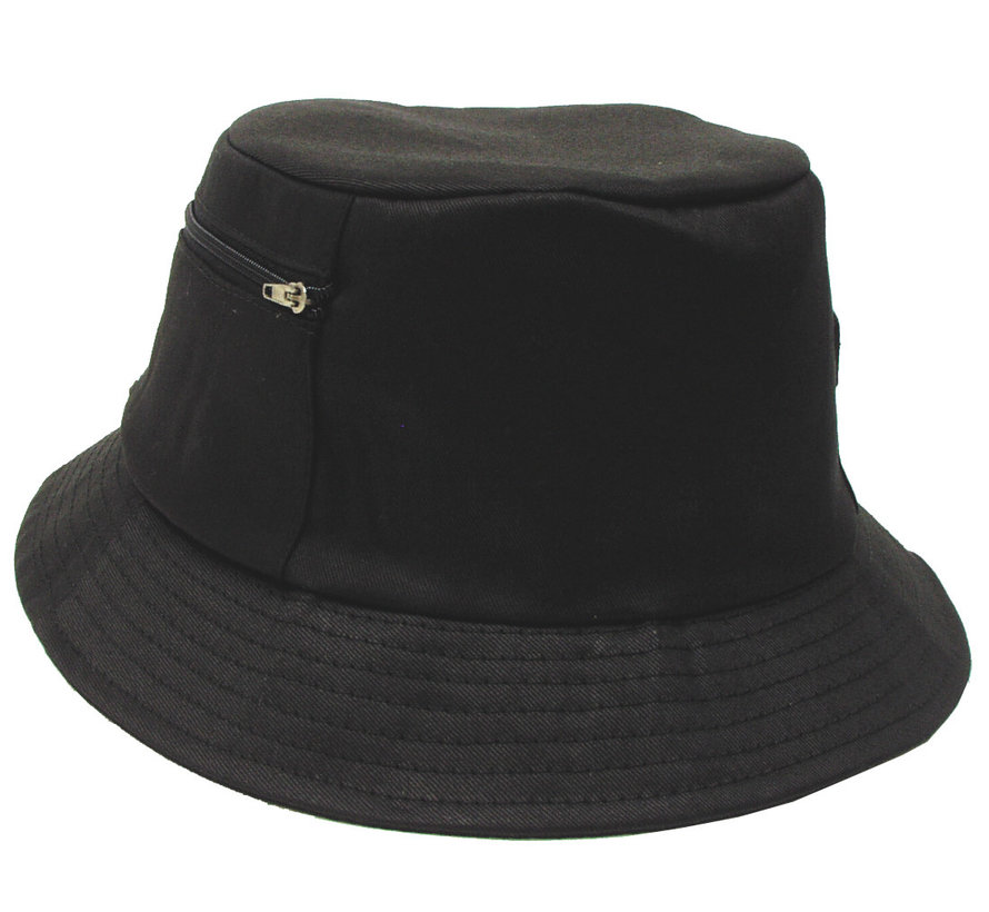 MFH - Schlapphut (Chapeau de pêcheur)  -  petite poche latérale  -  Noir