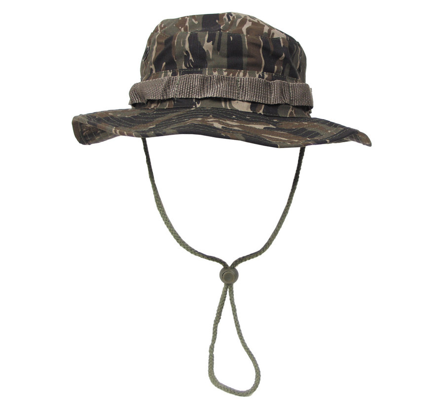 MFH - US GI Buschhut -  Kinnband -  GI -  Boonie -  Rip Stop -  tiger stripe