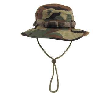 MFH MFH - US GI Buschhut -  mit Kinnband -   -  GI Boonie -  Rip Stop -  woodland