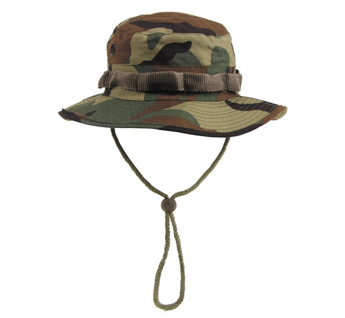 MFH MFH - US GI Buschhut -  mit Kinnband -   -  GI Boonie -  Rip Stop -  woodland