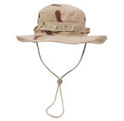 MFH MFH - Chapeau américain GI Bush - Bande de menton - Gi - Boonie - Arrêt Rip - 3 Fa. désert