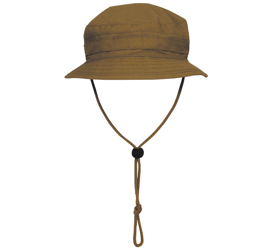 MFH - Brit. Buschhut - mit Kinnband - SF Boonie - R/S - coyote tan