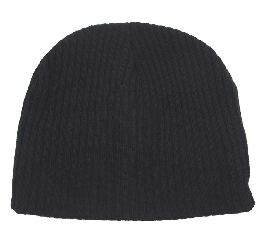 ProCompany - Bonnet tricoté -  "Beanie" -  rip -  noir -  extra court