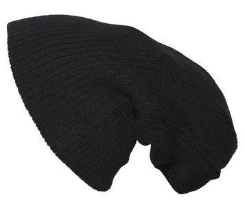 ProCompany ProCompany - Gebreide hoed  -  "Beanie"  -  Zwarte  -  Rip  -  extra lang